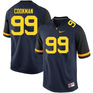 Men's West Virginia Mountaineers NCAA #99 Sam Cookman Navy Authentic Nike Stitched College Football Jersey KL15T83JW